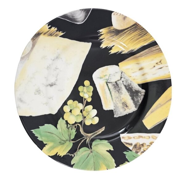 Email De Limoges Porcelain Cheese Fruit Graphic Salad Luncheon Plates – Set of 5 - Picture 9 of 16